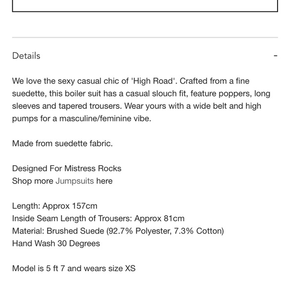 ✔️SOLD Mistress Rocks Jumpsuit, “High Road” - Picture 5 of 5